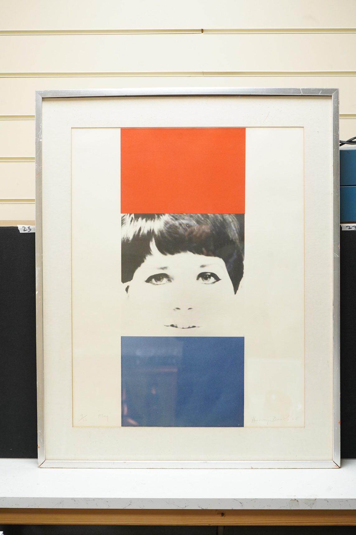Harvey Daniels (1936-2013), ‘Flag’, signed in pencil, dated ‘68, limited edition 9/16, colour lithograph, 61 x 47cm